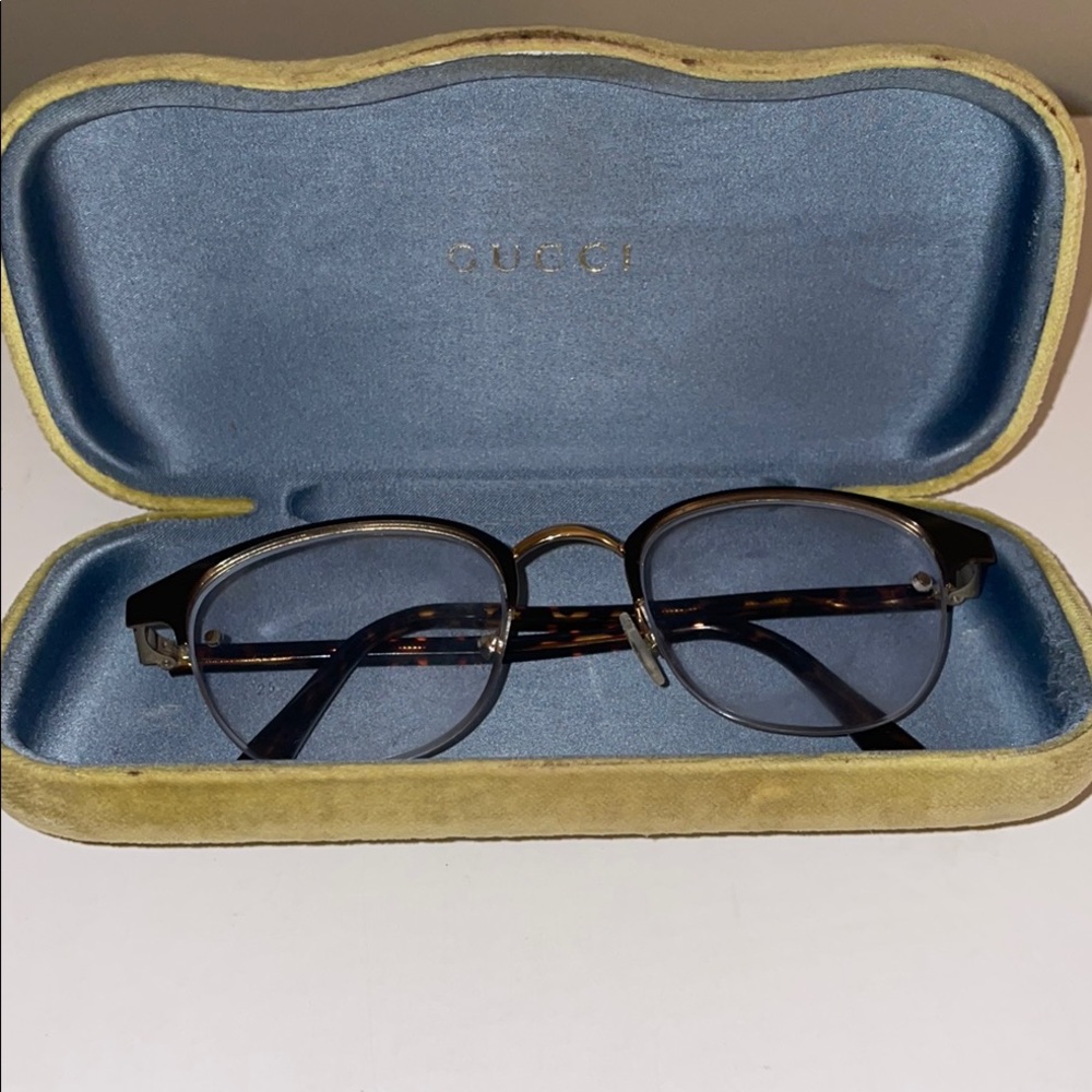 Gucci Black and Brown Classic reading glasses